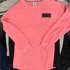 PINK Victoria's Secret Kids Long Sleeve Tee - Bright Pink
